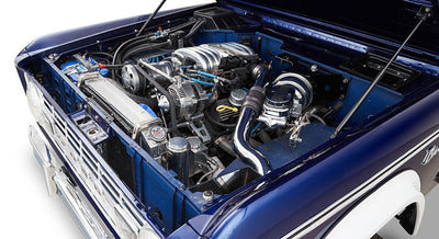 Classic Ford Bronco engine bay