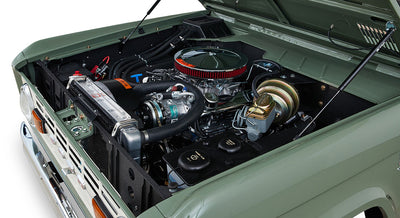 Classic Ford Bronco engine bay