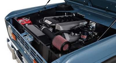 Classic Ford Bronco engine bay
