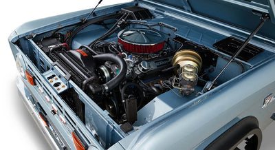 Classic Ford Bronco engine bay