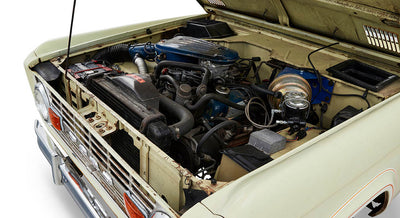 Classic Ford Bronco engine bay