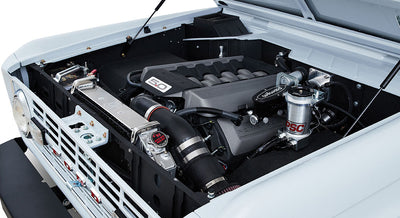 Classic Ford Bronco engine bay