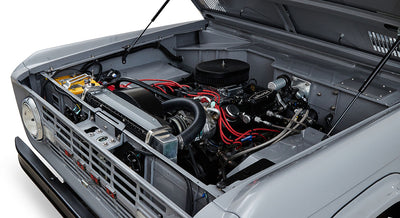 Classic Ford Bronco engine bay