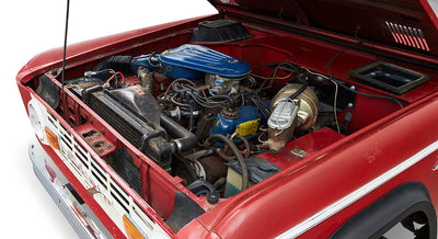 Classic Ford Bronco engine bay