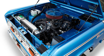 Classic Ford Bronco engine bay
