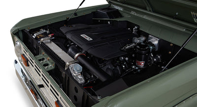 Classic Ford Bronco engine bay