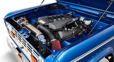 Classic Ford Bronco engine bay