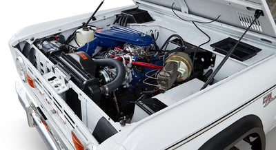 Classic Ford Bronco engine bay