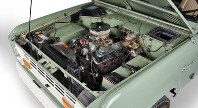 Classic Ford Bronco engine bay