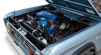 Classic Ford Bronco engine bay