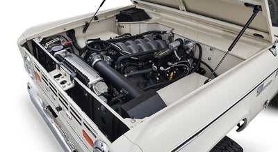 Classic Ford Bronco engine bay