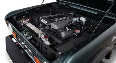Classic Ford Bronco engine bay