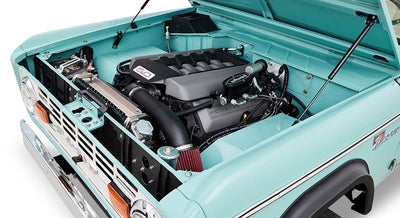 Classic Ford Bronco engine bay