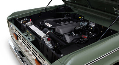 Classic Ford Bronco engine bay