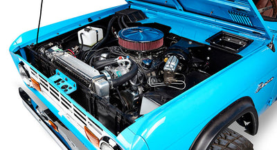 Classic Ford Bronco engine bay