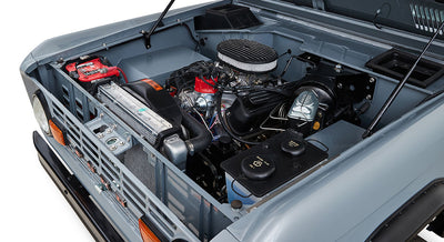Classic Ford Bronco engine bay