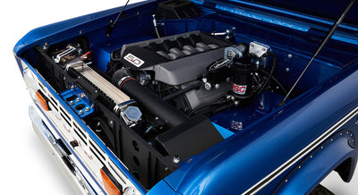 Classic Ford Bronco engine bay