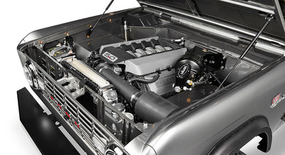 Classic Ford Bronco engine bay