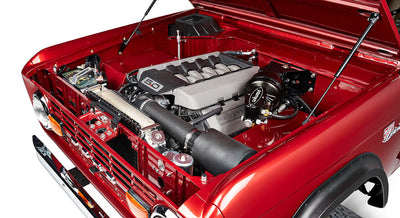 Classic Ford Bronco engine bay