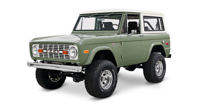 Classic Ford Bronco front driver-side view