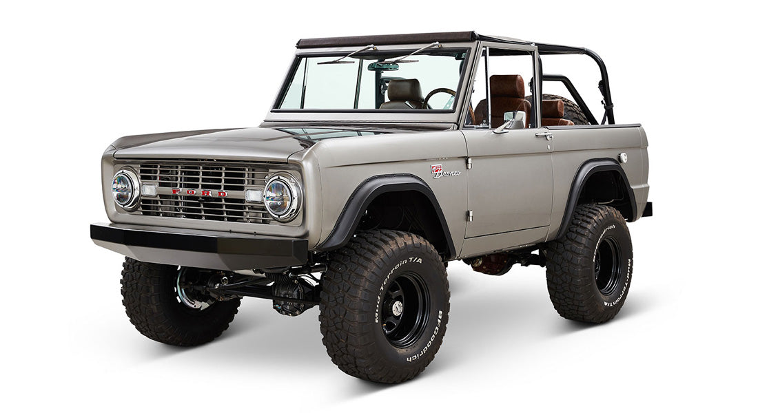 Classic Ford Bronco front driver-side view