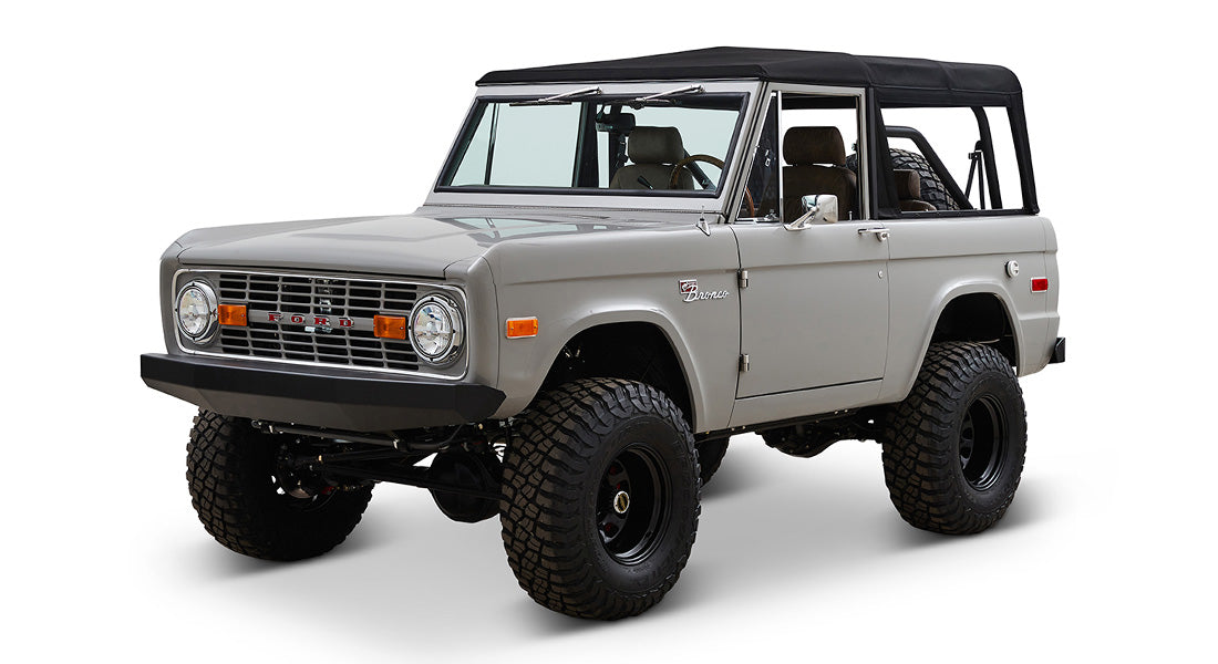 Classic Ford Bronco front driver-side view