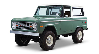 Classic Ford Bronco front driver-side view