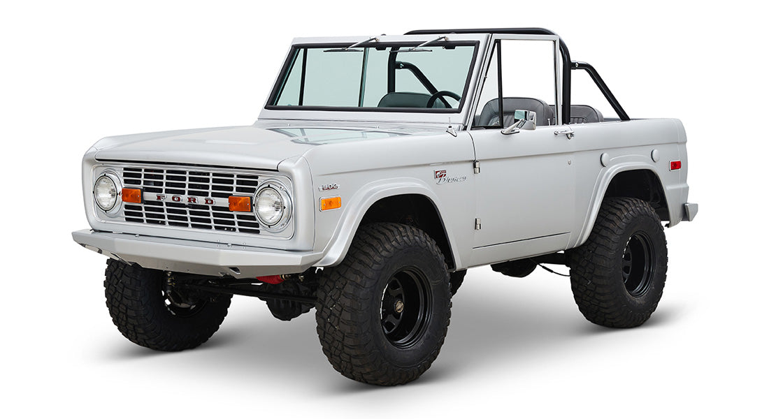 Classic Ford Bronco front driver-side view