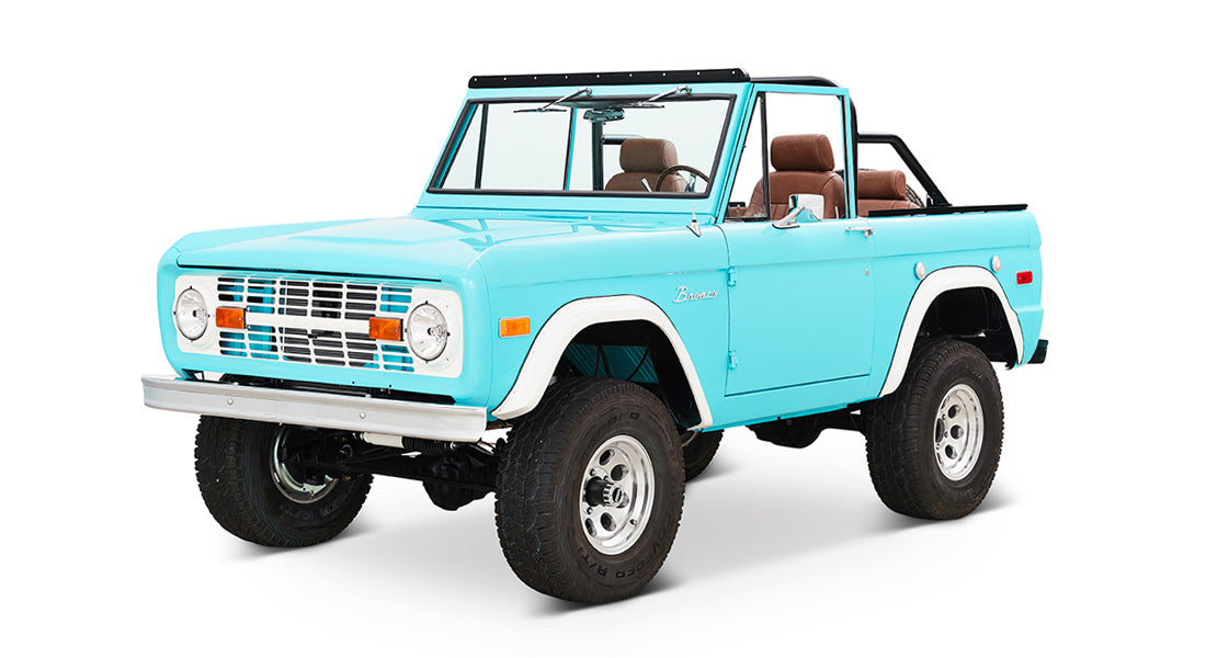 Classic Ford Bronco front driver-side view