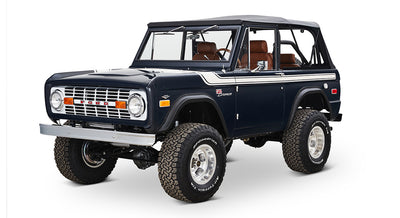Classic Ford Bronco front driver-side view
