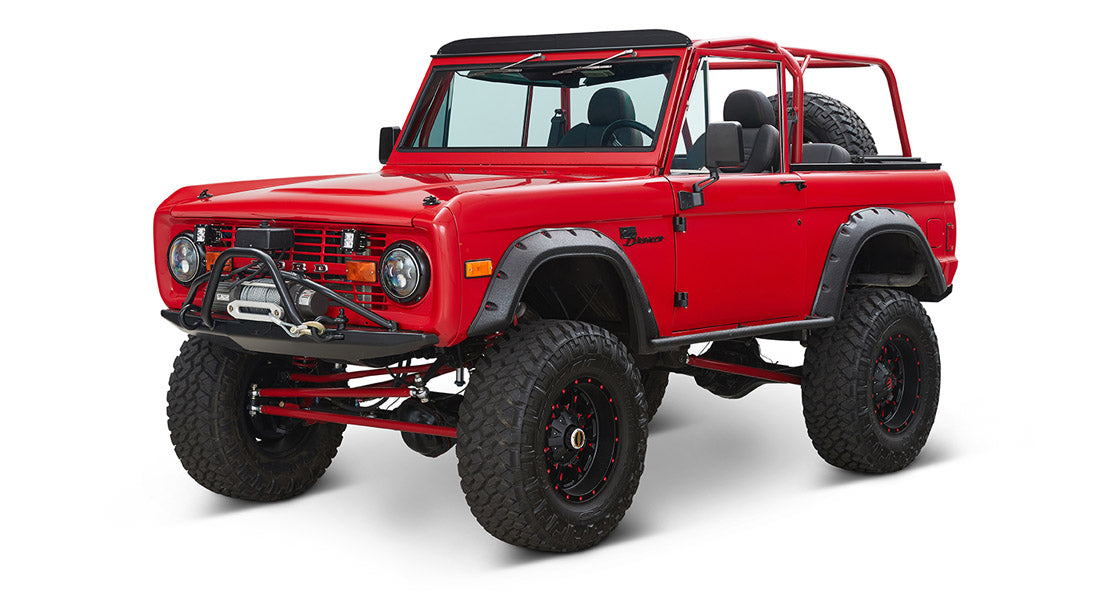 Classic Ford Bronco front driver-side view