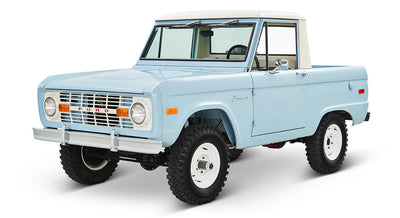 Classic Ford Bronco front driver-side view