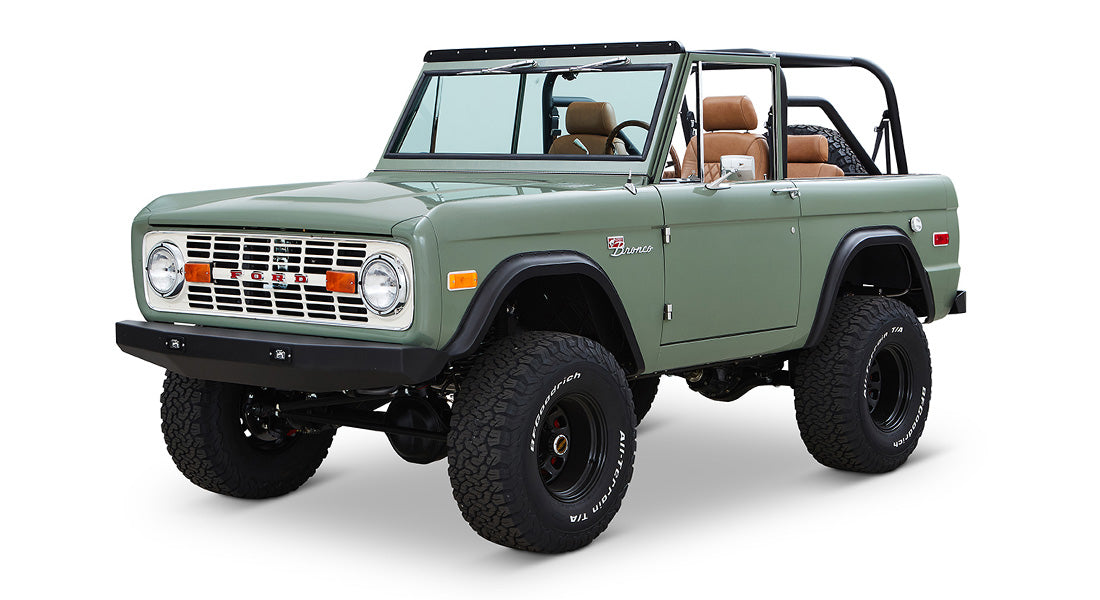 Classic Ford Bronco front driver-side view