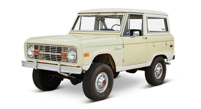 Classic Ford Bronco front driver-side view
