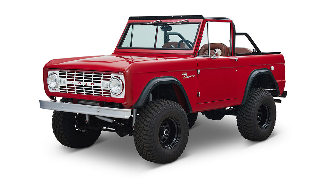 Classic Ford Bronco front driver-side view