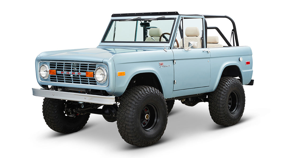 Classic Ford Bronco front driver-side view