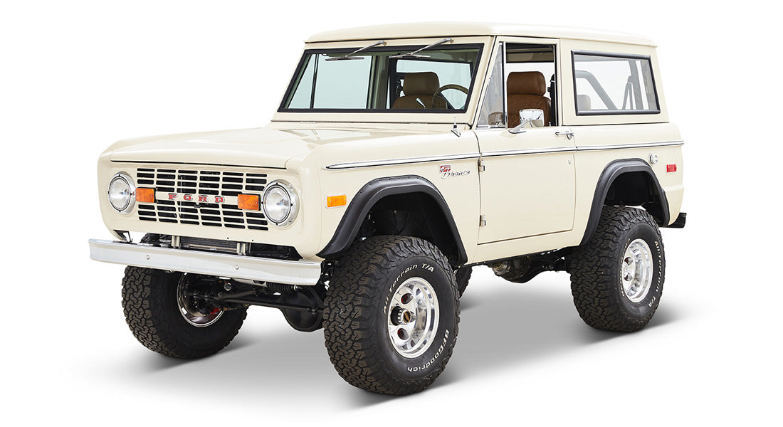 Classic Ford Bronco front driver-side view
