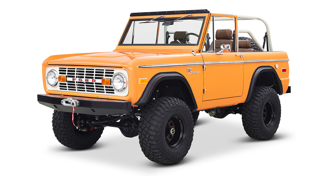 Classic Ford Bronco front driver-side view