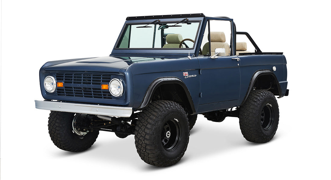 Classic Ford Bronco front driver-side view