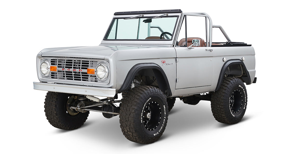 Classic Ford Bronco front driver-side view