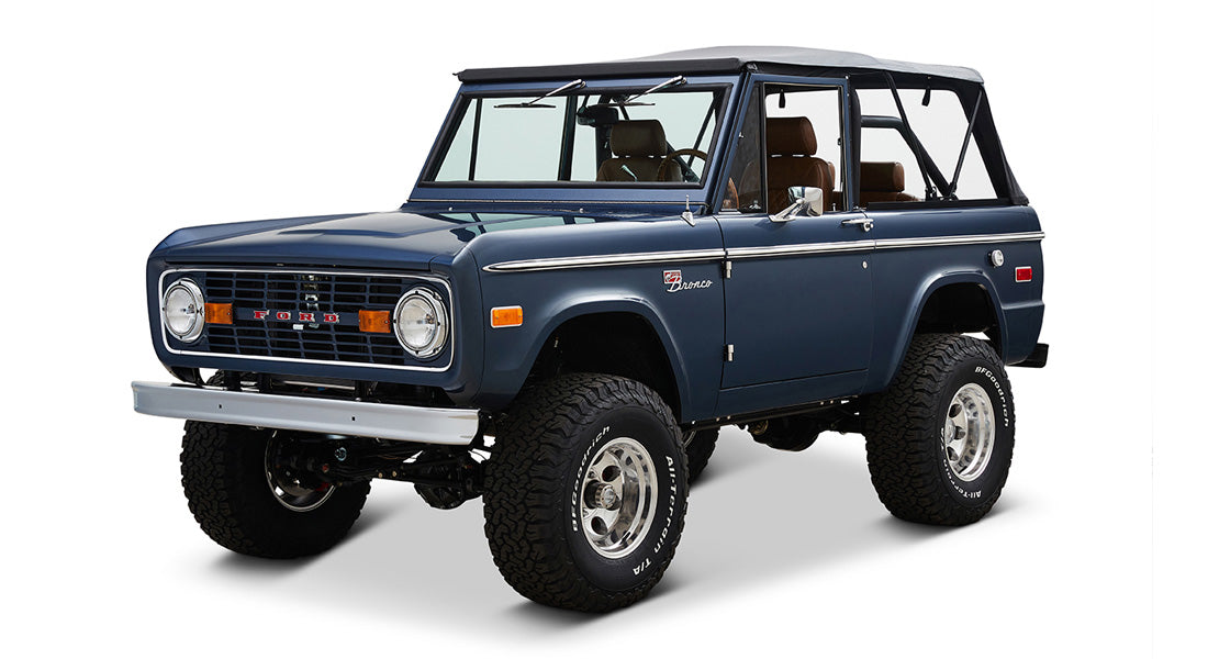 Classic Ford Bronco front driver-side view