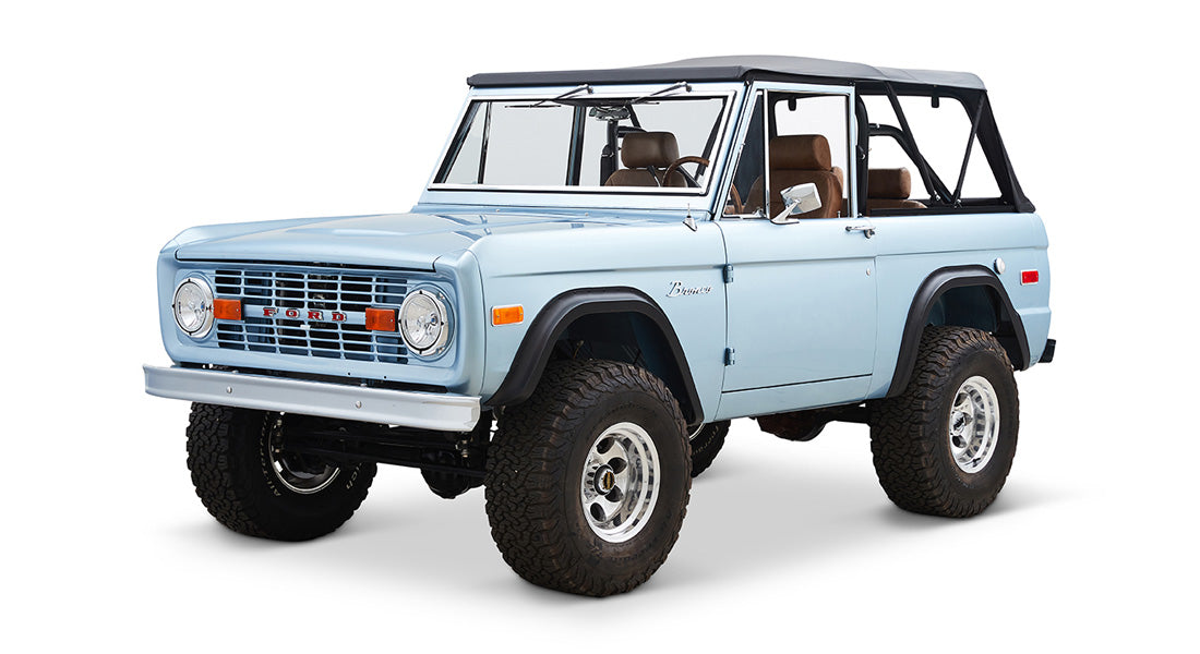 Classic Ford Bronco front driver-side view
