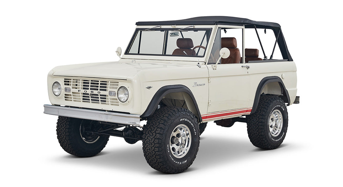 Classic Ford Bronco front driver-side view