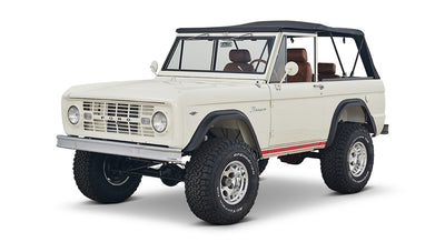 Classic Ford Bronco front driver-side view