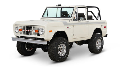 Classic Ford Bronco front driver-side view