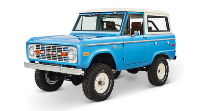 Classic Ford Bronco front driver-side view