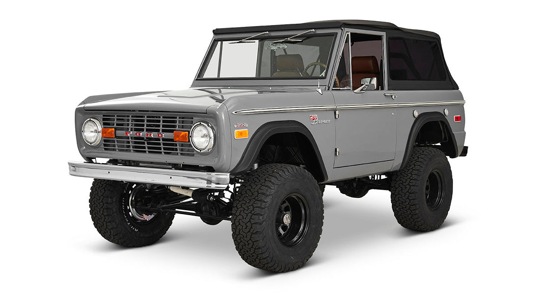 Classic Ford Bronco front driver-side view