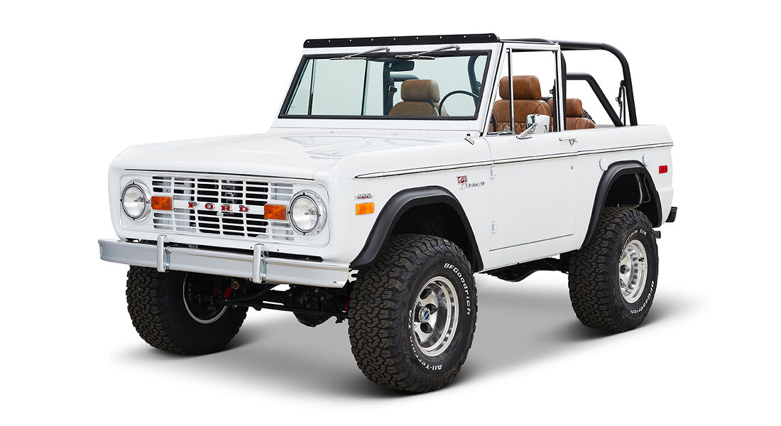 Classic Ford Bronco front driver-side view