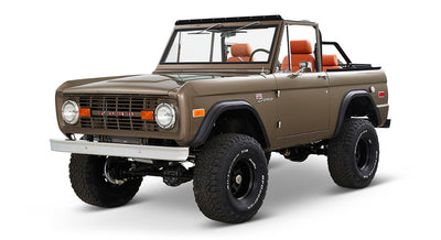 Classic Ford Bronco front driver-side view