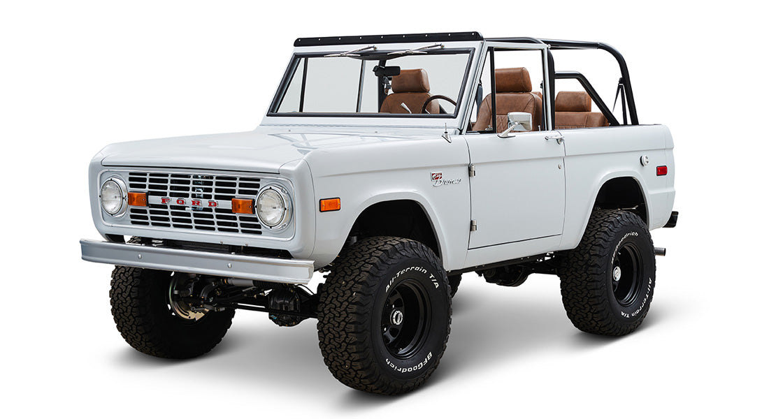 Classic Ford Bronco front driver-side view